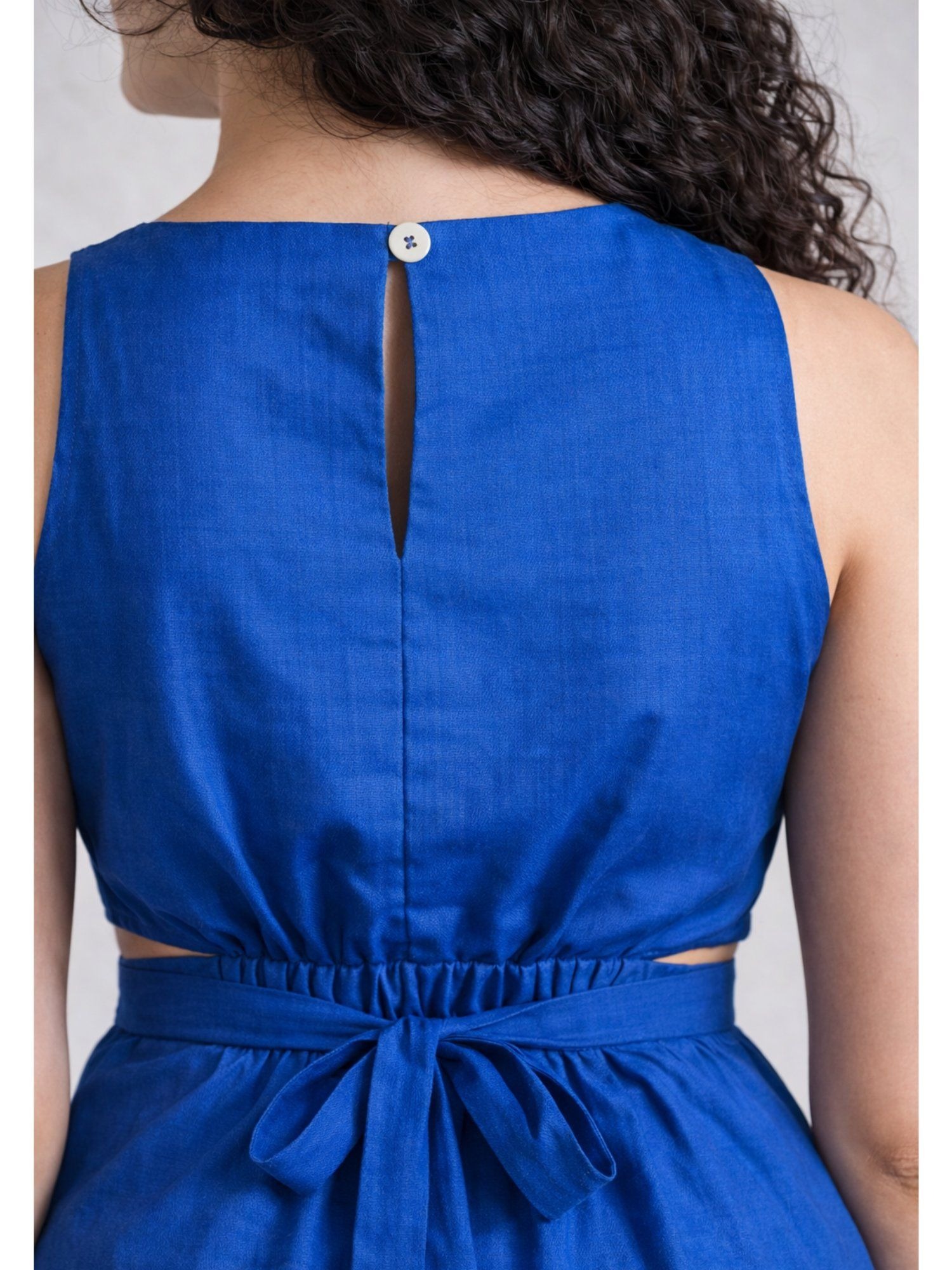 MIDI DRESSES BLUE COTTEN - Image 5