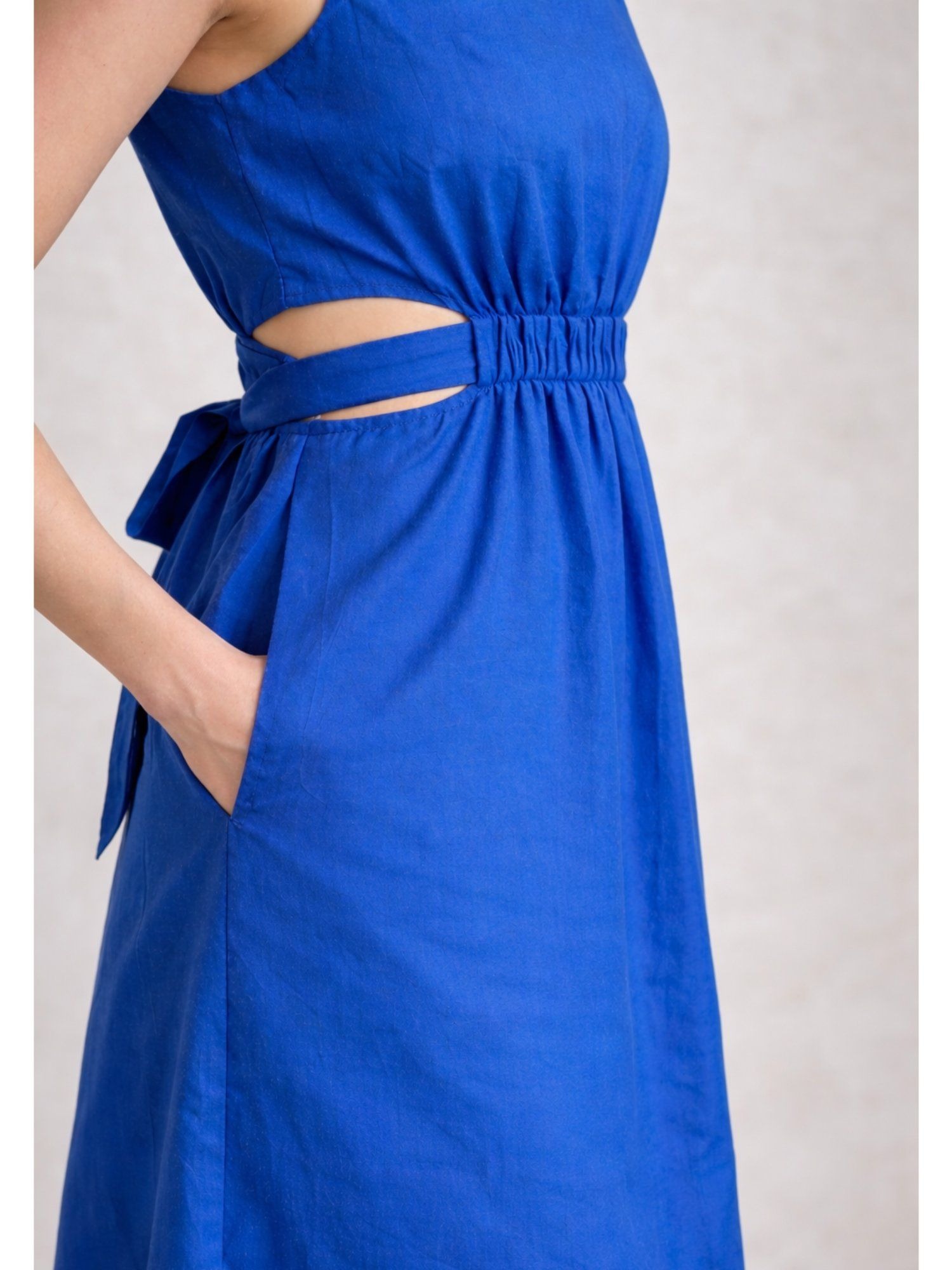 MIDI DRESSES BLUE COTTEN - Image 6