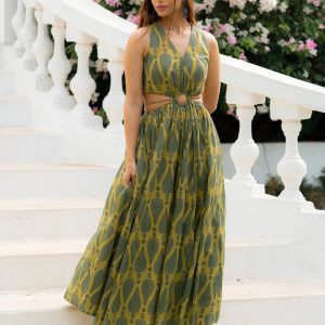 Debbaco Print Maxi Dress