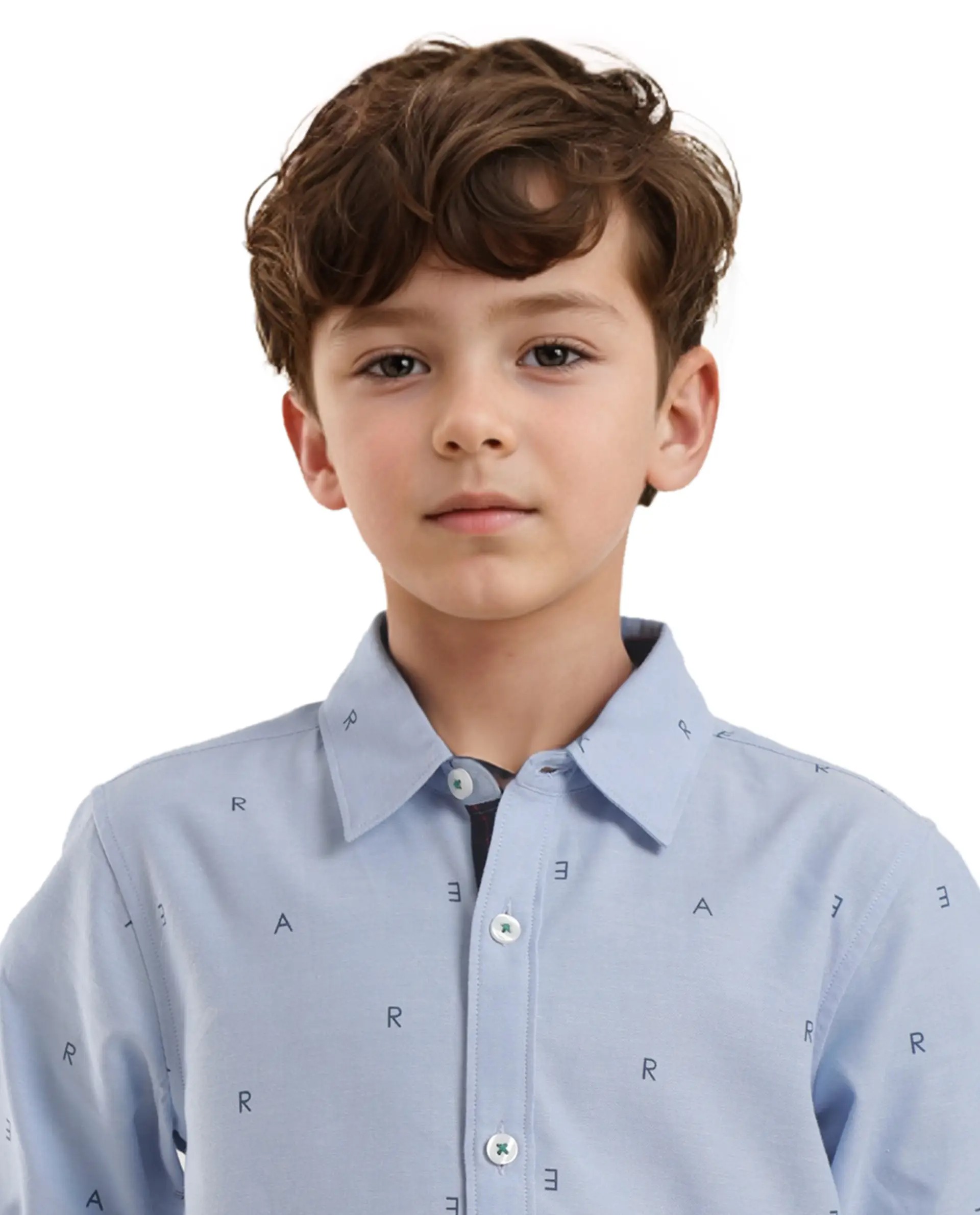 Boys Regular Fit Cotton Satin Shirt - Image 4
