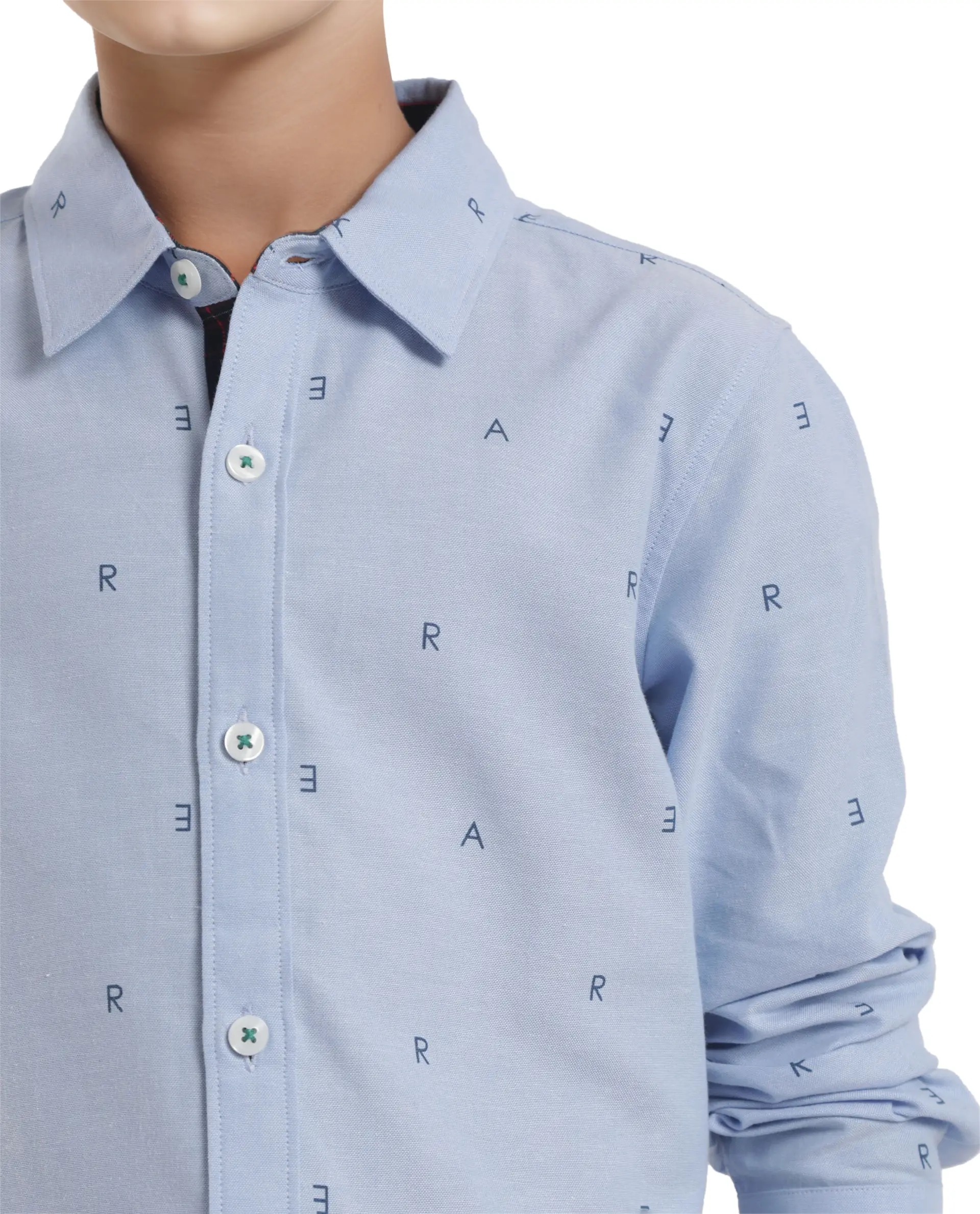 Boys Regular Fit Cotton Satin Shirt - Image 3