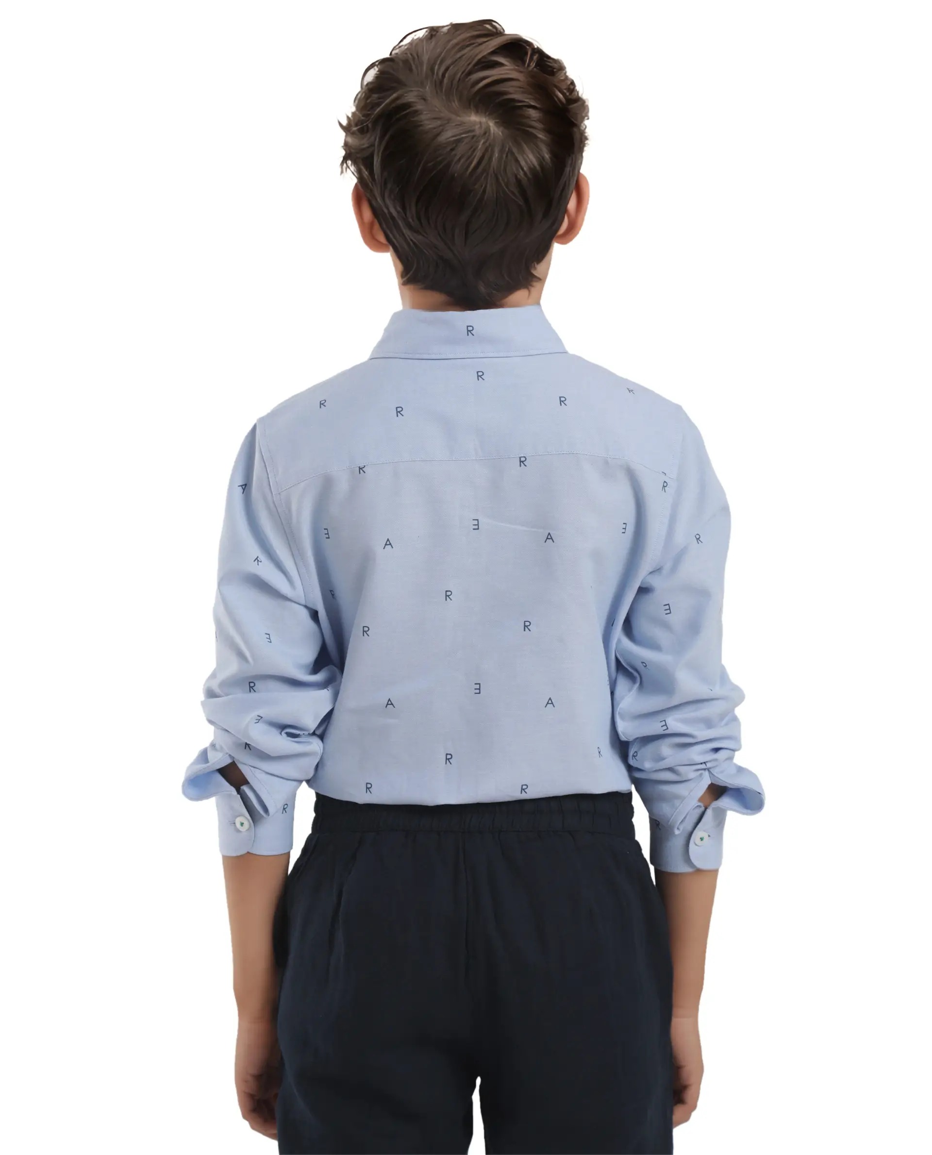Boys Regular Fit Cotton Satin Shirt - Image 7