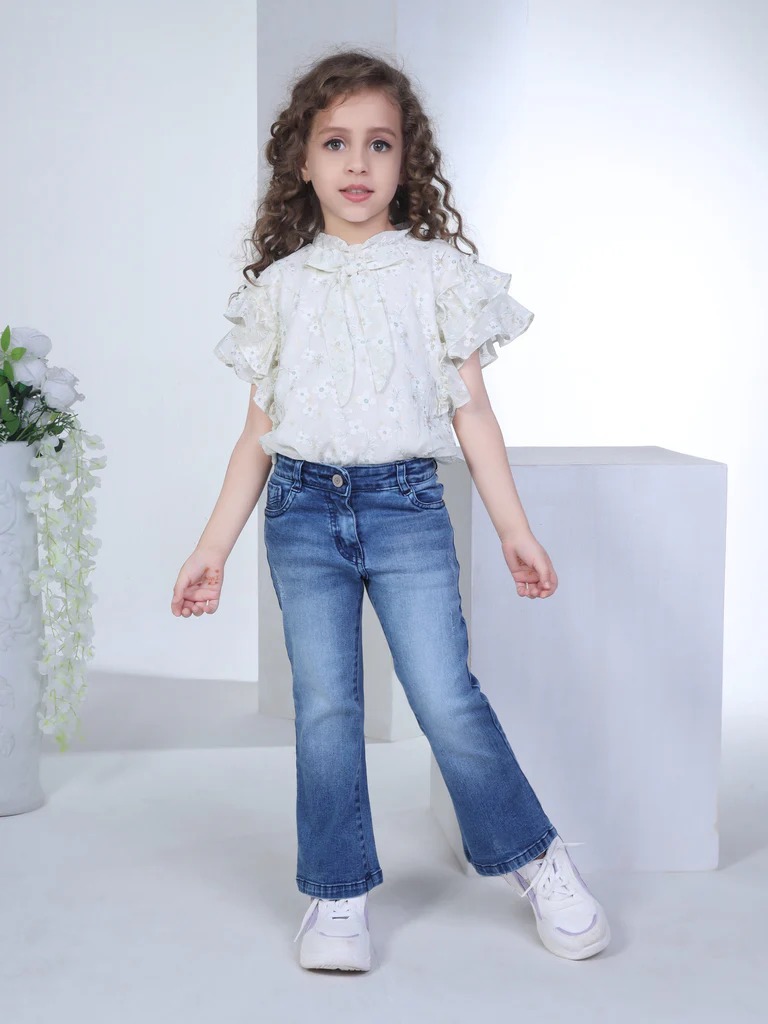 Girls Western Jeans Full Length Pant - Image 2