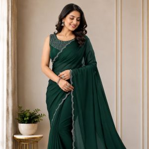 Women's Best Bangalory Silk Green Saree